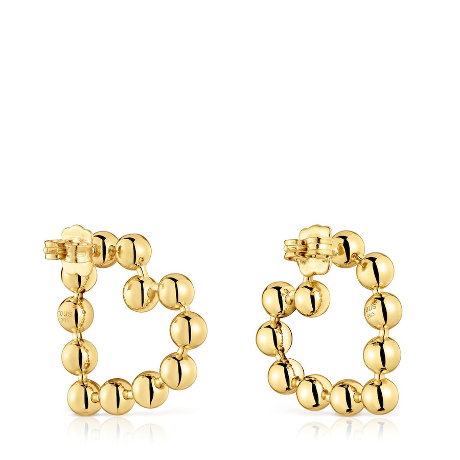 orecchini a cuore corti con placcatura in oro 18kt su argento sugar party