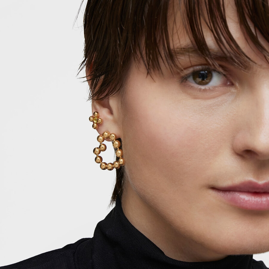 orecchini a cuore corti con placcatura in oro 18kt su argento sugar party