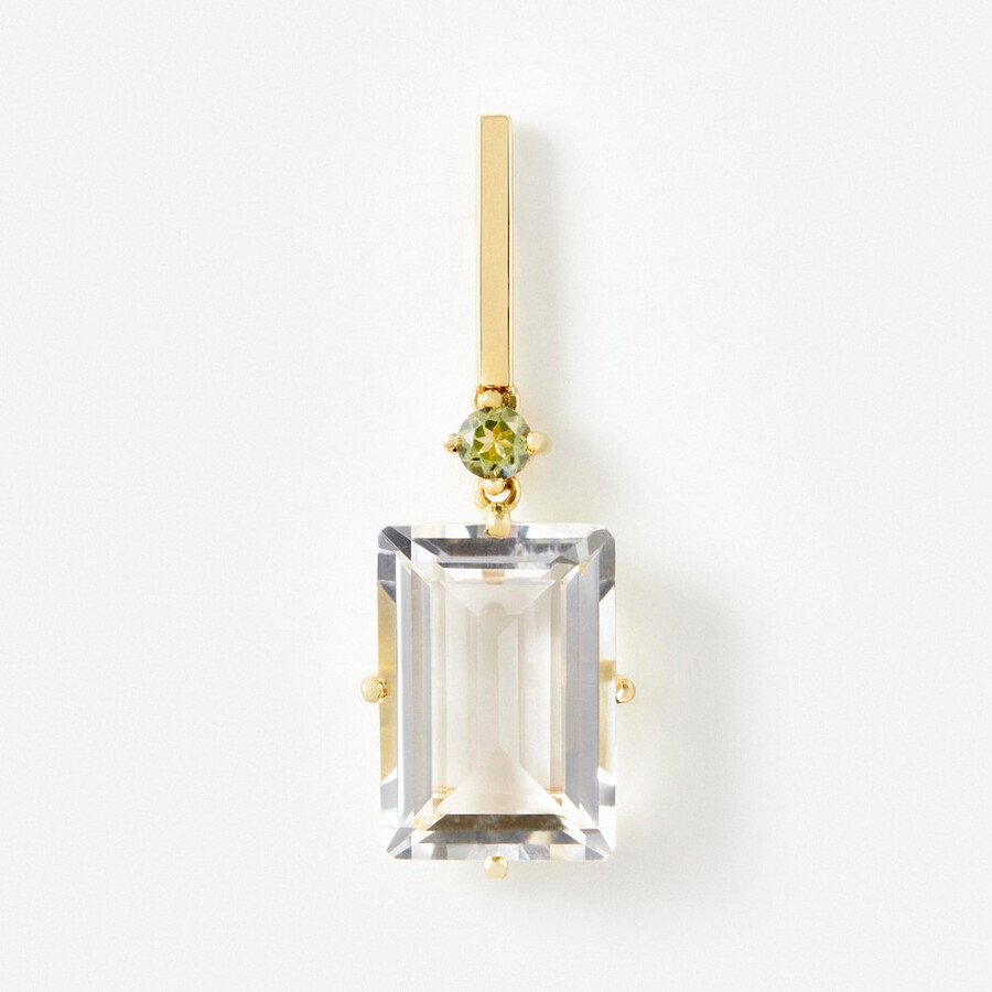 orecchini in oro con peridoto e cristallo di rocca tous atelier