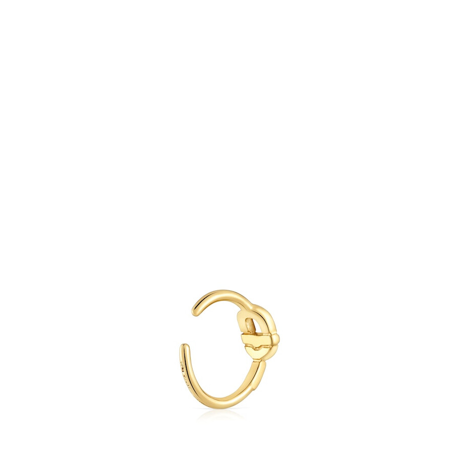 earcuff con placcatura in oro 18kt su argento tous manifesto