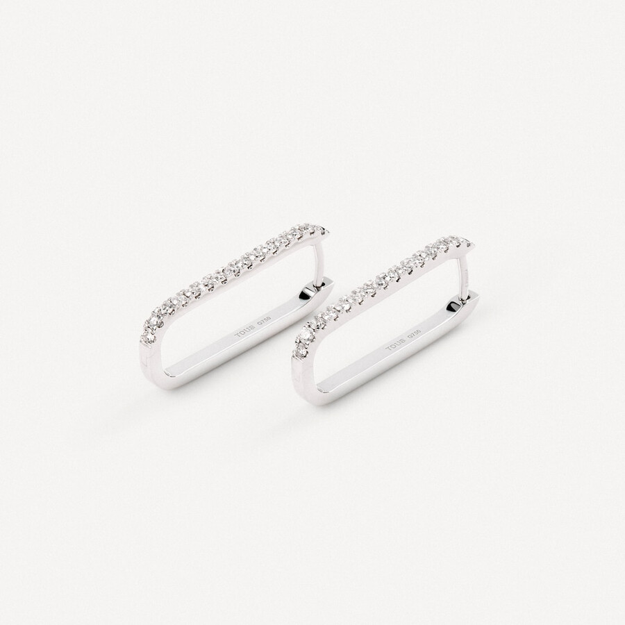 orecchini in oro bianco con diamanti tous atelier