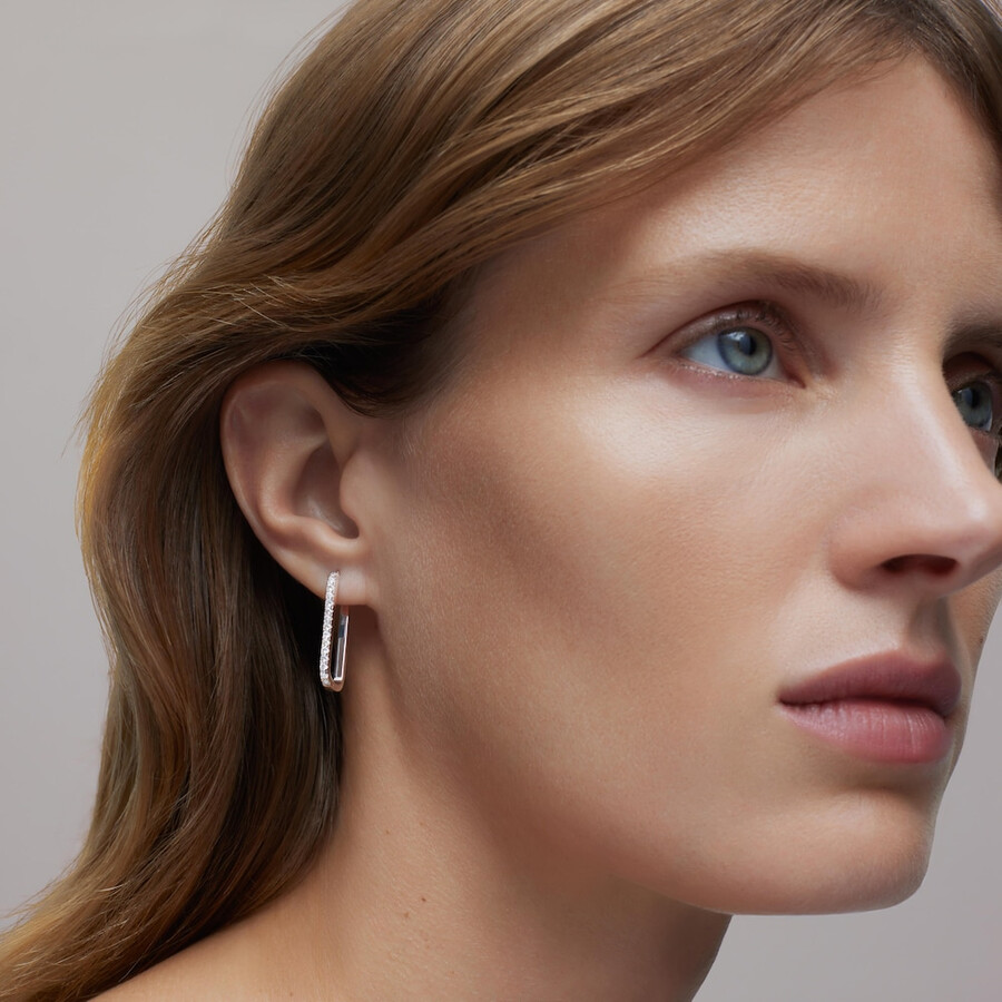 orecchini in oro bianco con diamanti tous atelier