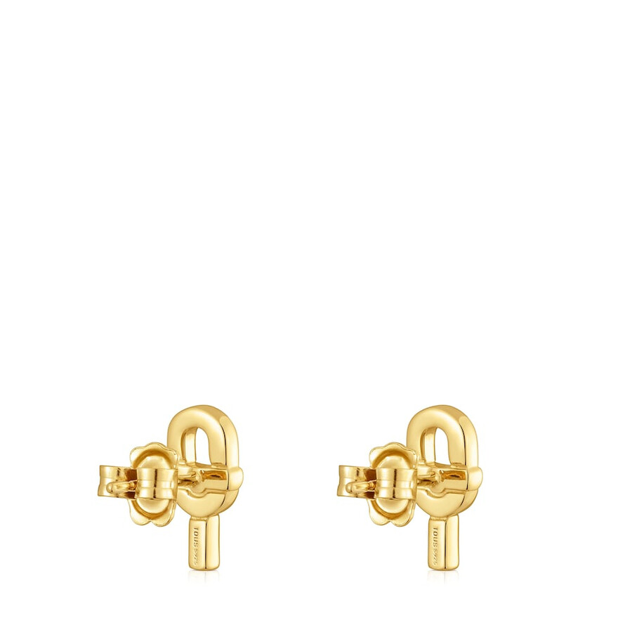 orecchini piccoli da 14 mm placcati in oro 18kt su argento tous manifesto