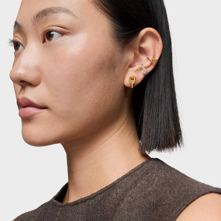 orecchini piccoli da 14 mm placcati in oro 18kt su argento tous manifesto