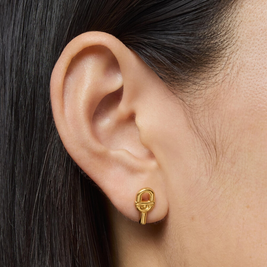 orecchini piccoli da 14 mm placcati in oro 18kt su argento tous manifesto
