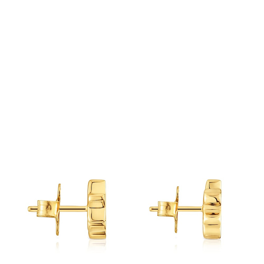 orecchini climber placcati in oro 18kt su argento con diamanti tous 1950