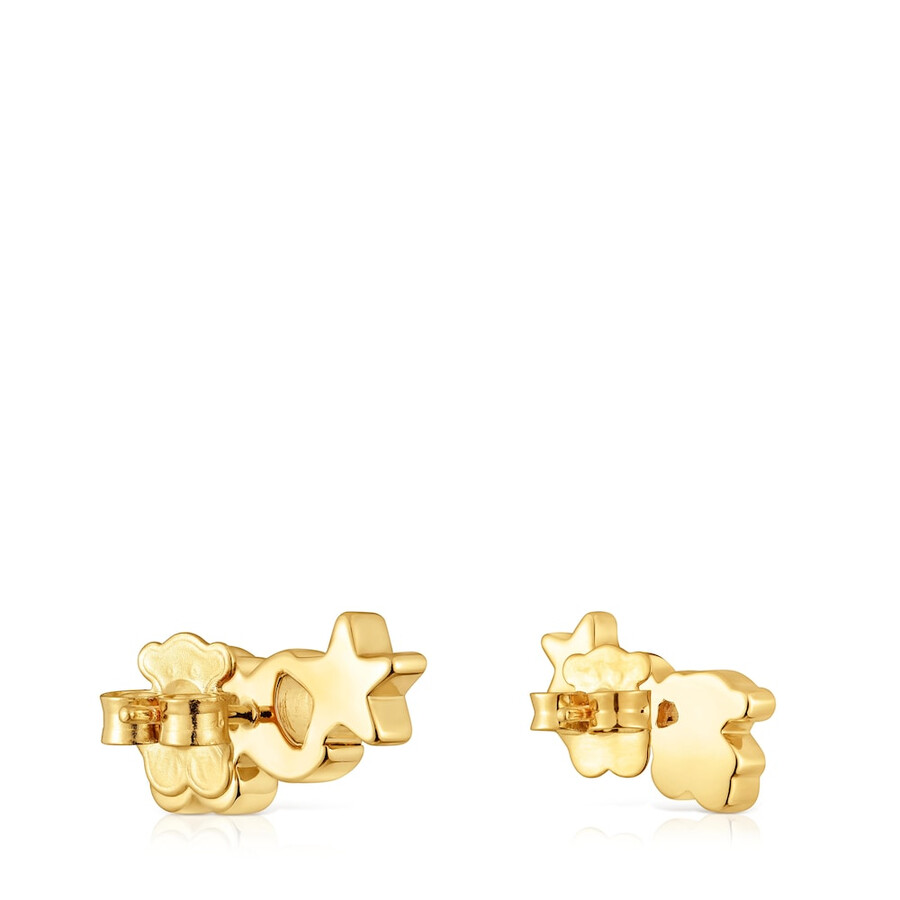 orecchini climber placcati in oro 18kt su argento con diamanti tous 1950