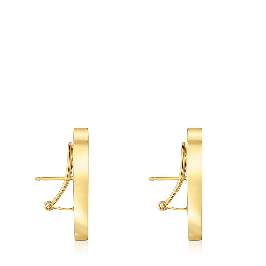 orecchini tulip sweet dolls da 29 mm placcati in oro 18kt su argento