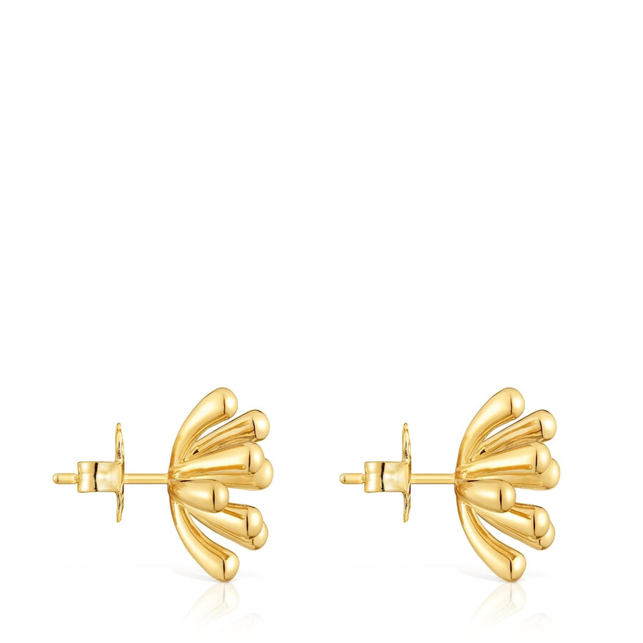 orecchini tous garden da 17 mm placcati in oro 18 kt su argento