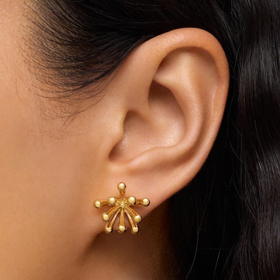 orecchini tous garden da 17 mm placcati in oro 18 kt su argento