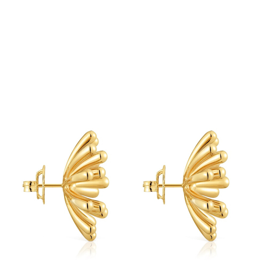 orecchini tous garden da 28 mm placcati in oro 18 kt su argento