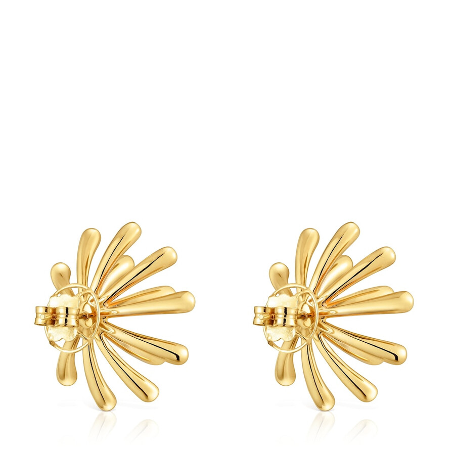 orecchini tous garden da 28 mm placcati in oro 18 kt su argento