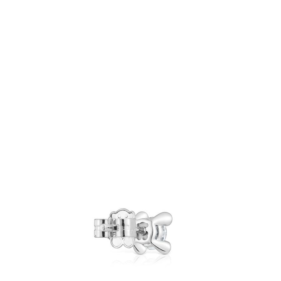 orecchino singolo in platino con diamante di laboratorio da 050 ct tous shine lgd