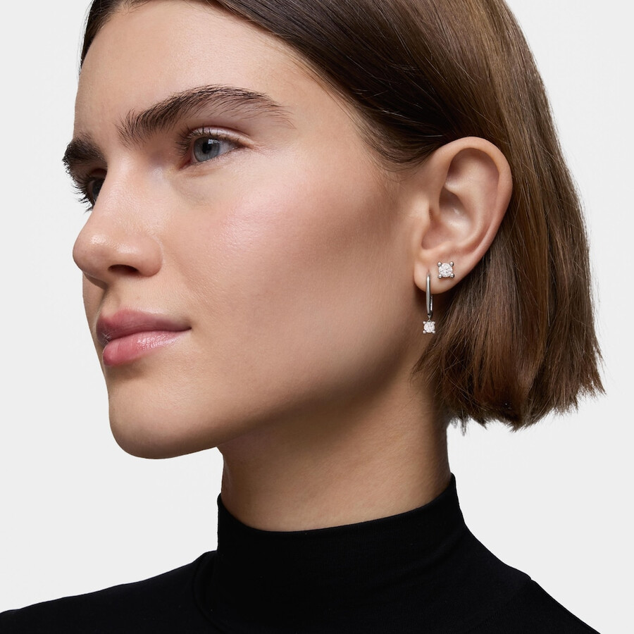 orecchino singolo in platino con diamante di laboratorio da 050 ct tous shine lgd