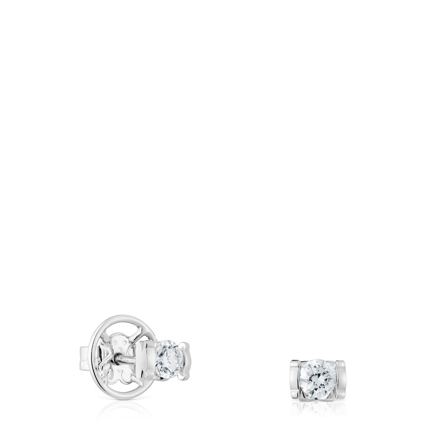 orecchini corti in platino con diamanti coltivati in laboratorio da 050 ct tous sweet diamonds lgd