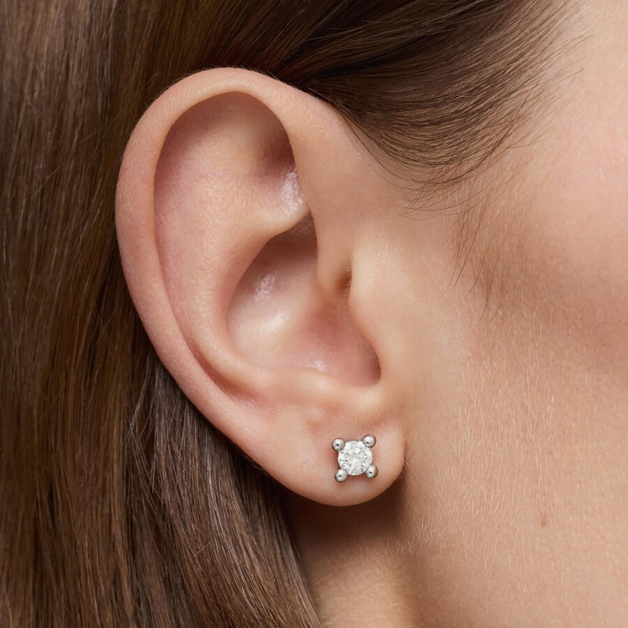 orecchini in platino con diamanti coltivati in laboratorio da 074 ct tous shine lgd