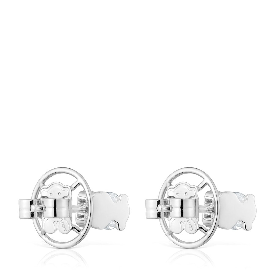 orecchini corti in platino con diamanti coltivati in laboratorio da 100 ct tous sweet diamonds lgd