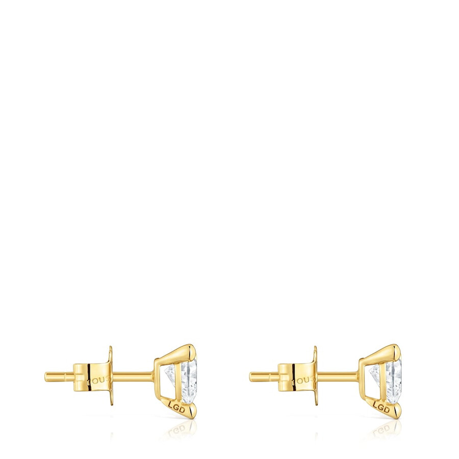orecchini in oro con diamanti coltivati in laboratorio garden of love lgd