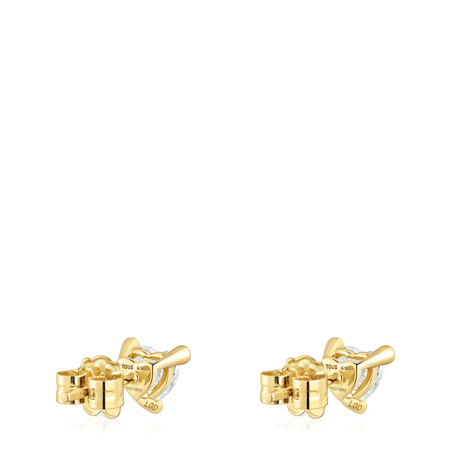 orecchini in oro con diamanti coltivati in laboratorio garden of love lgd