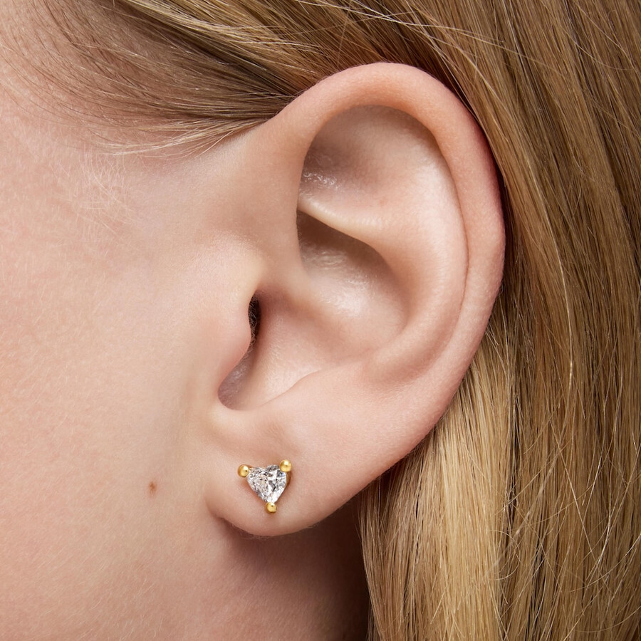orecchini in oro con diamanti coltivati in laboratorio garden of love lgd