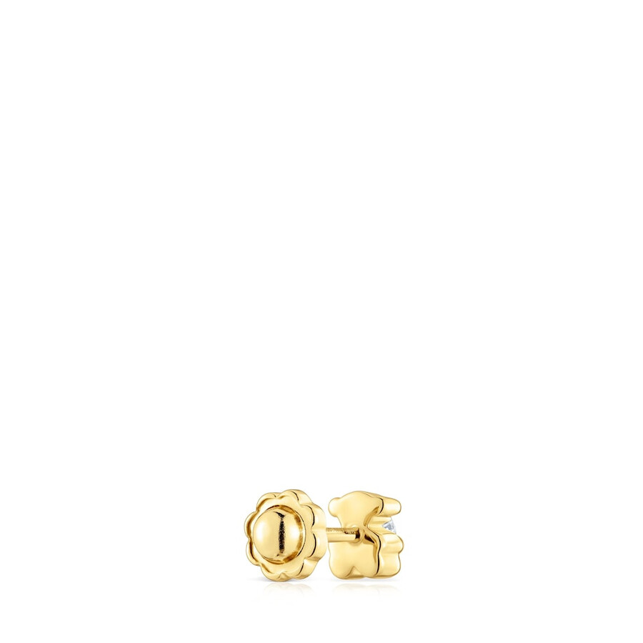 orecchino gold bear con diamanti creati in laboratorio tous lili