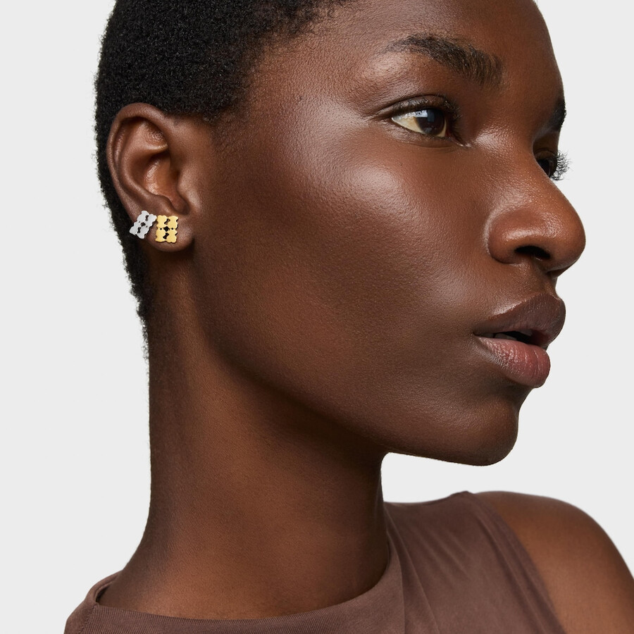 orecchini con placcatura in oro 18kt su argento tous sweet 40s