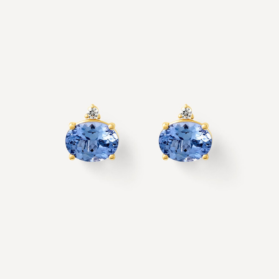 orecchini in oro con tanzanite e diamanti tous atelier