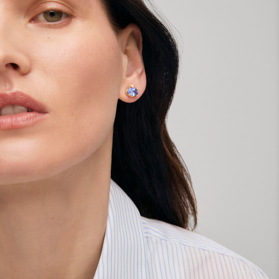 orecchini in oro con tanzanite e diamanti tous atelier