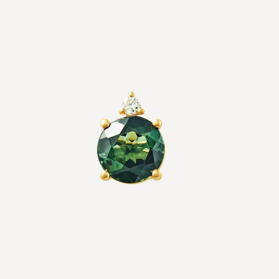 orecchini in oro con tormalina verde e diamanti tous atelier