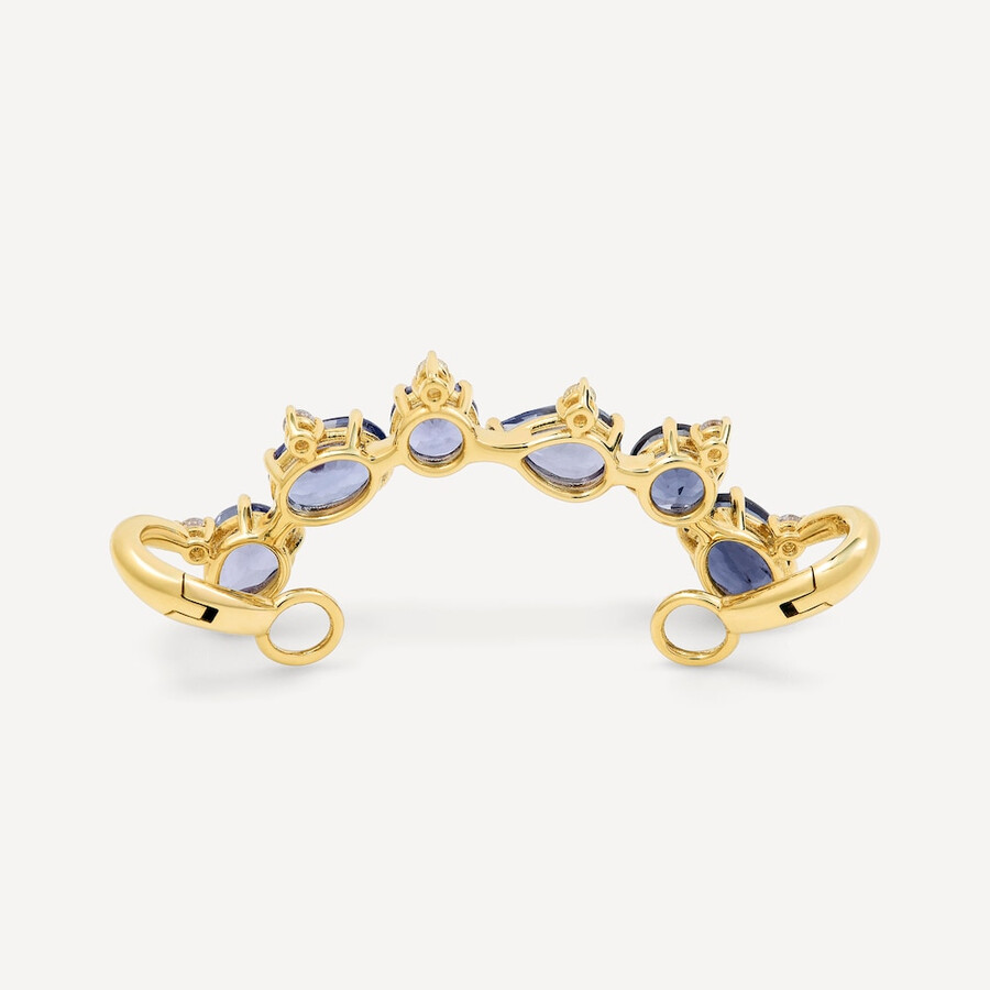 orecchino earcuff in oro con tanzanite iolite e diamanti tous atelier