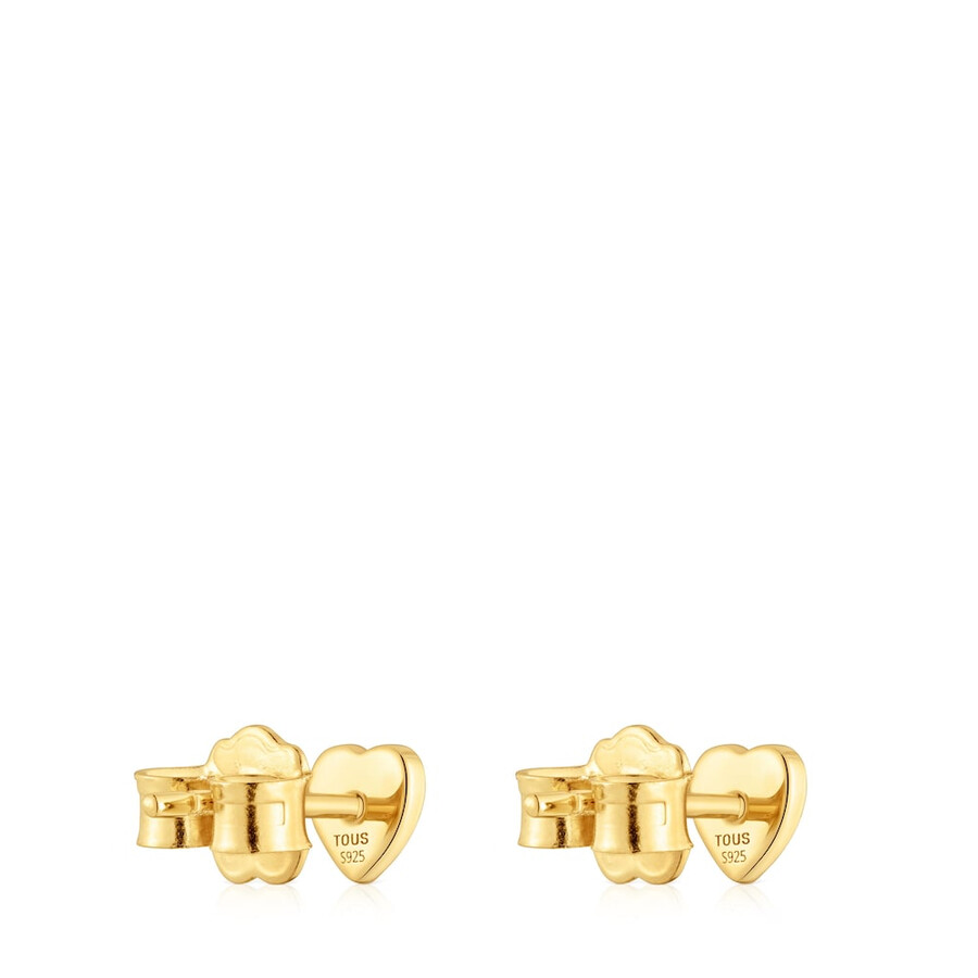 orecchini a cuore con placcatura in oro 18kt su argento tous motifs