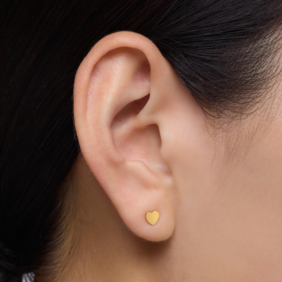 orecchini a cuore con placcatura in oro 18kt su argento tous motifs