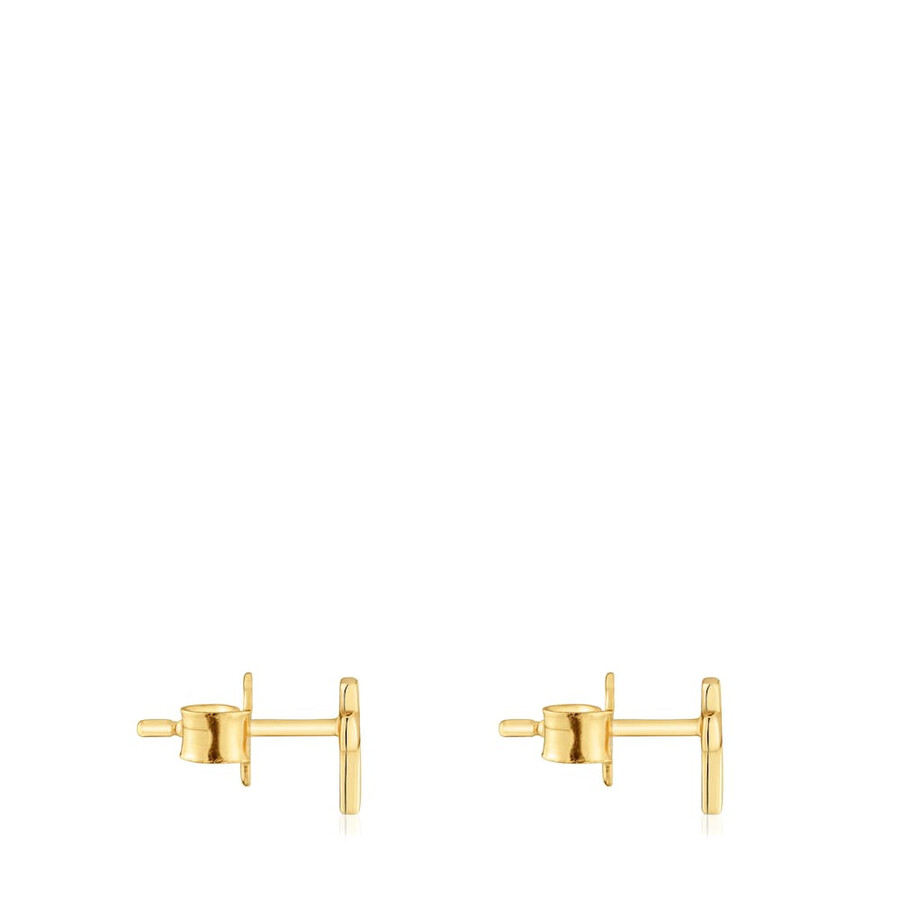orecchini a croce con placcatura in oro 18kt su argento tous motifs
