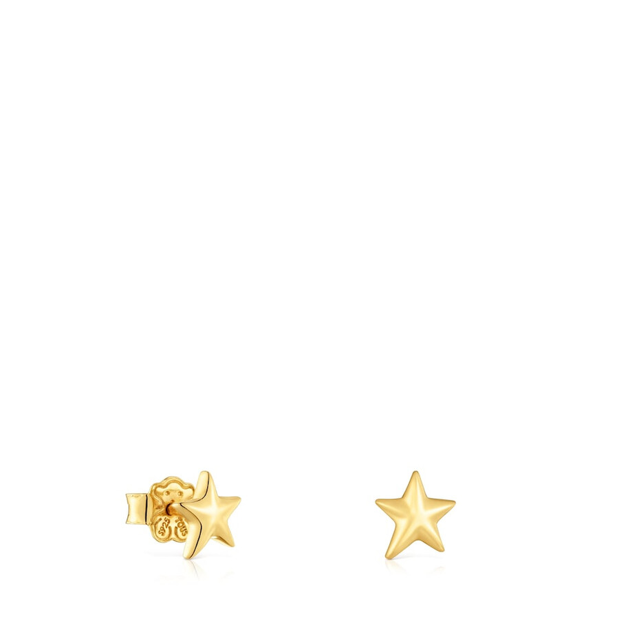 orecchini a stella con placcatura in oro 18kt su argento tous motifs