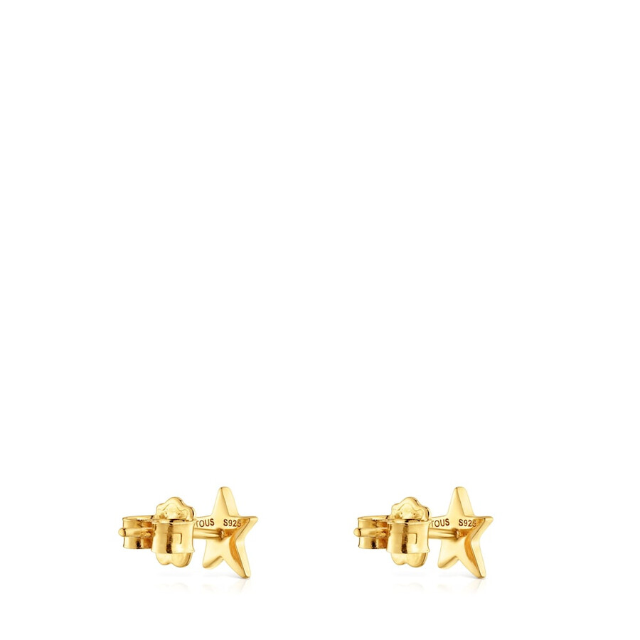 orecchini a stella con placcatura in oro 18kt su argento tous motifs