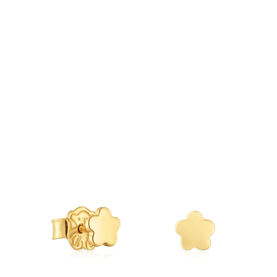 orecchini a forma di fiore con placcatura in oro 18kt su argento tous motifs