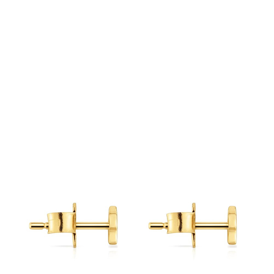 orecchini a forma di fiore con placcatura in oro 18kt su argento tous motifs