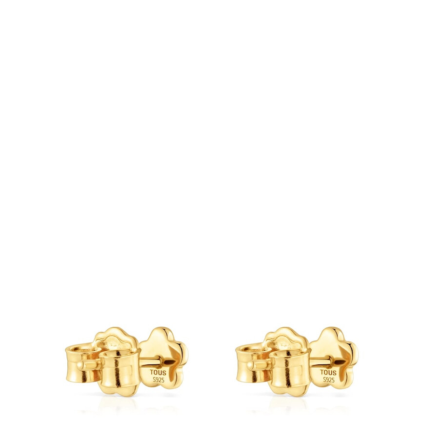 orecchini a forma di fiore con placcatura in oro 18kt su argento tous motifs