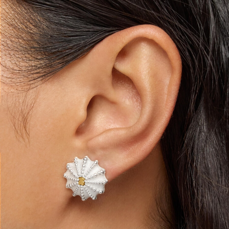 orecchini bicolore tous grain arrecife de coral da 16 mm