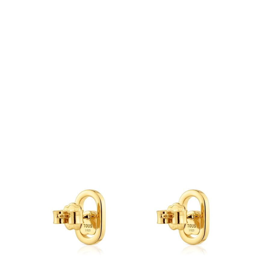 orecchini con placcatura in oro 18kt su argento e madreperla tous camille