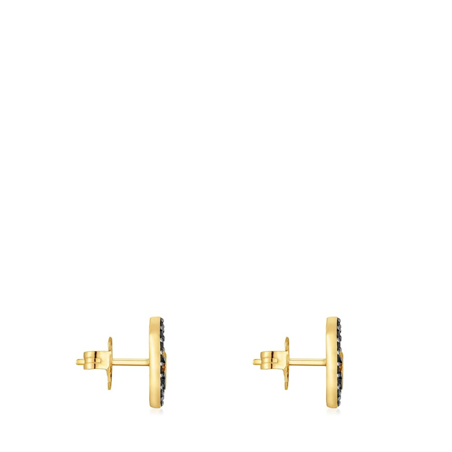 orecchini con placcatura in oro 18kt su argento e spinelli tous camille