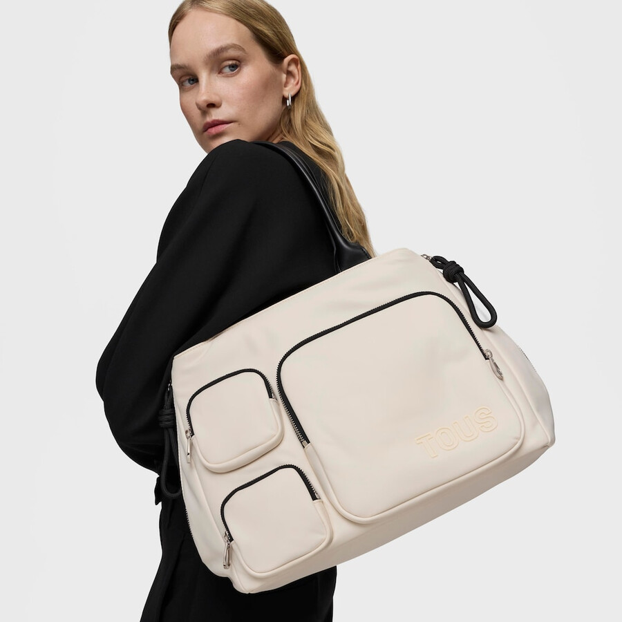 borsa grande beige della spesa tous roomy