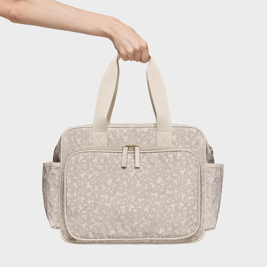 borsa fasciatoio kaos mini lines soft beige