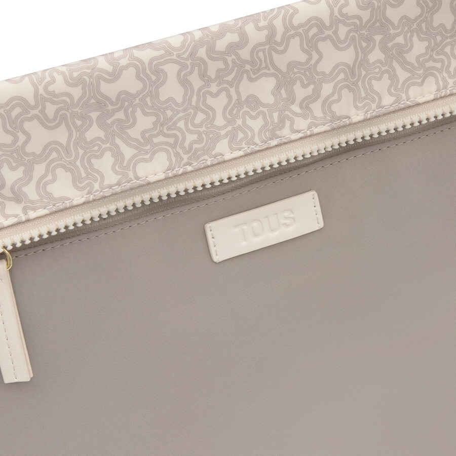 borsa fasciatoio kaos mini lines soft beige