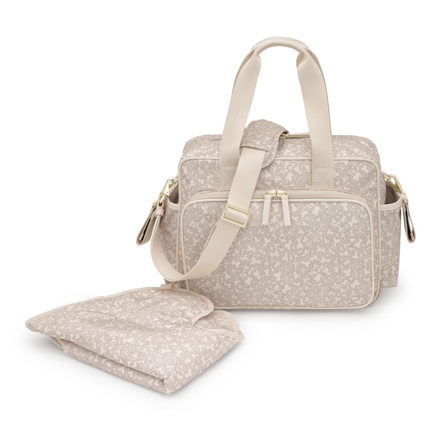 borsa fasciatoio kaos mini lines soft beige