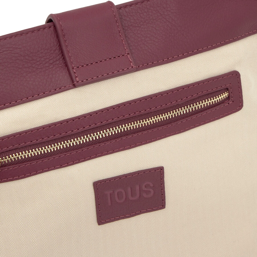 borsa a tracolla media in pelle color bordeaux tous hold