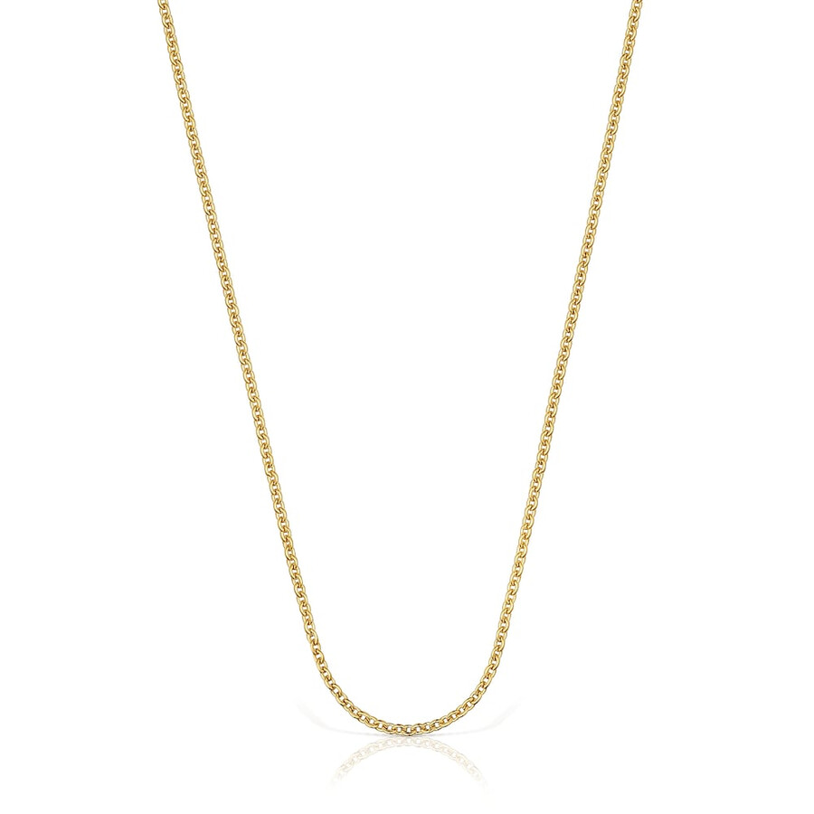 choker con placcatura in oro 18kt su argento lunghezza 45 cm catena tous