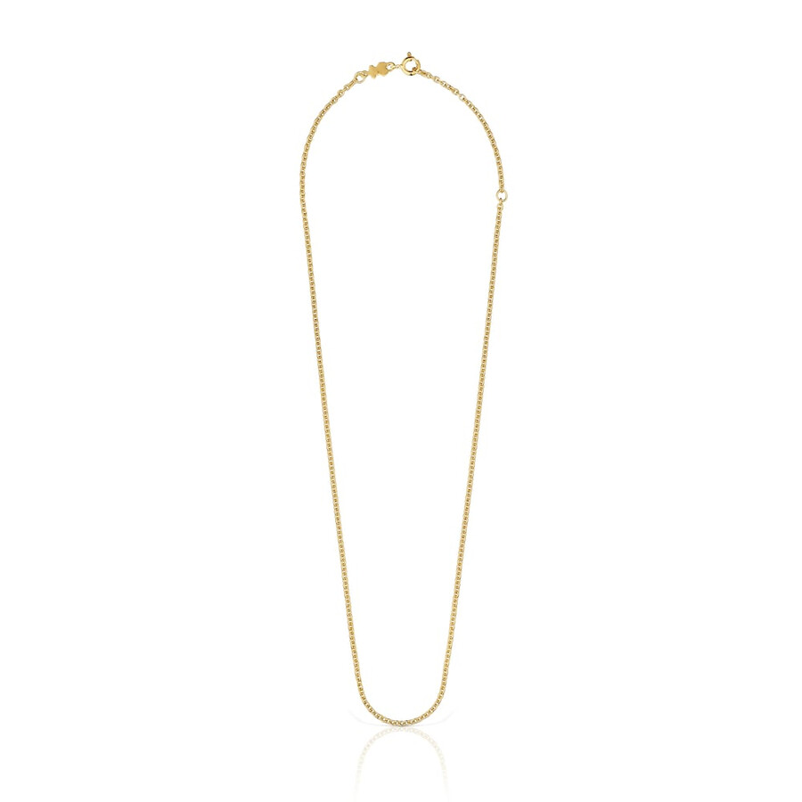 choker con placcatura in oro 18kt su argento lunghezza 45 cm catena tous