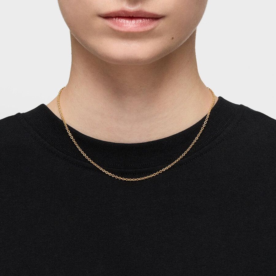 choker con placcatura in oro 18kt su argento lunghezza 45 cm catena tous