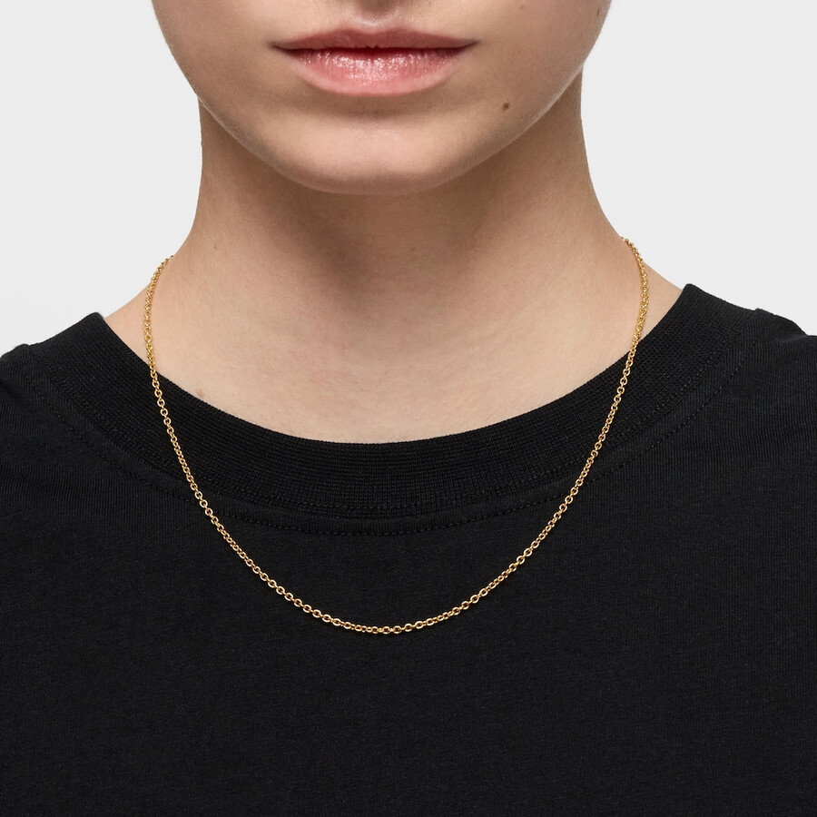 choker con placcatura in oro 18kt su argento lunghezza 45 cm catena tous